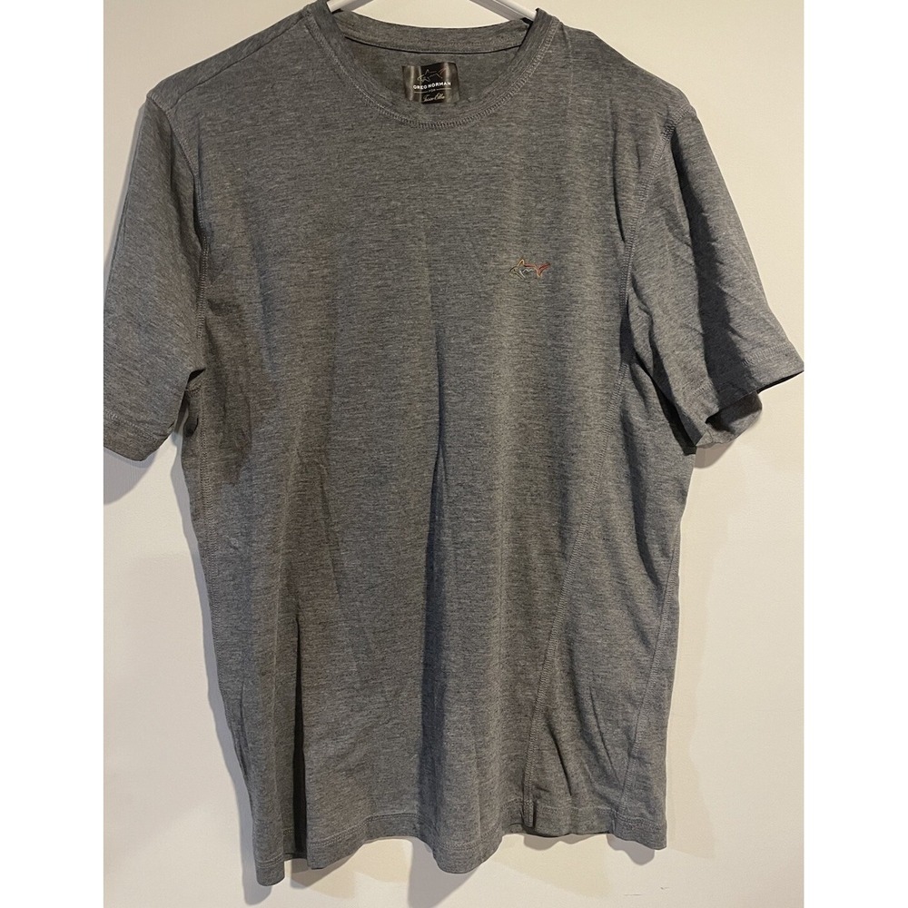 Greg Norman T-Shirt Men's Medium Gray For Tasso Elba Five Iron Tee